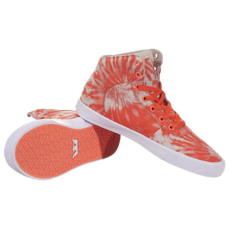 Supra Cuttler Women's Skate Shoes Orange | SAG-568471