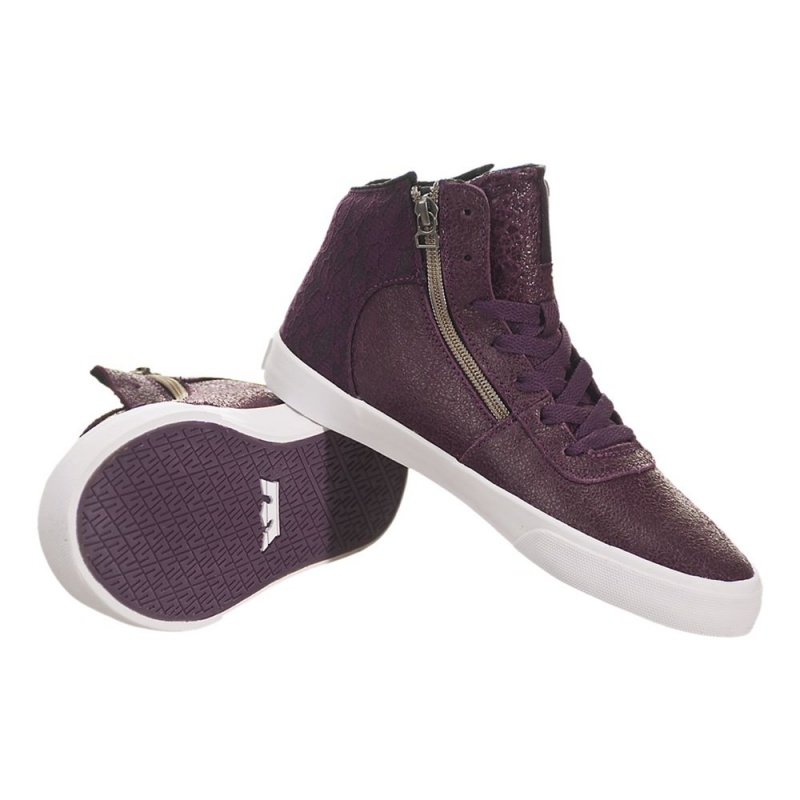 Supra Cuttler Women's Skate Shoes Purple | USP-682594