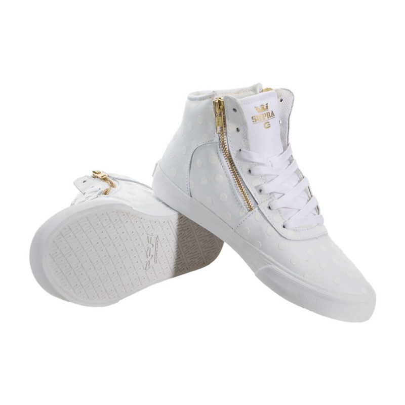 Supra Cuttler Women's Skate Shoes White | CNK-587492