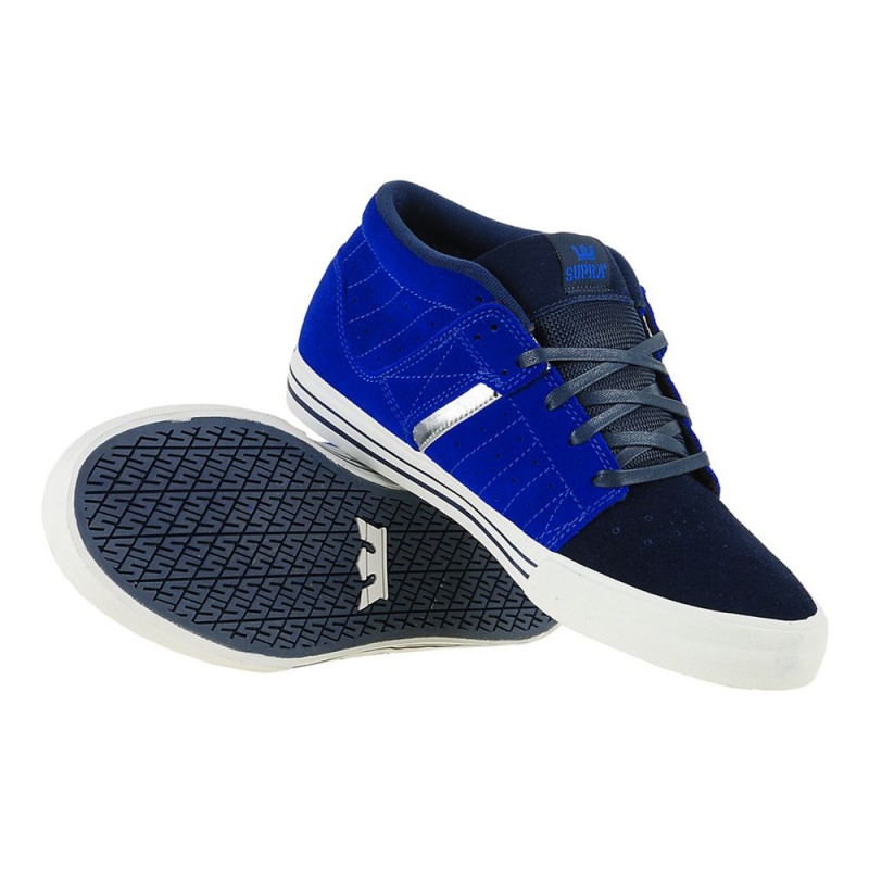 Supra EE Diablo 1.5 Men's Skate Shoes Black Blue | ZVI-617520