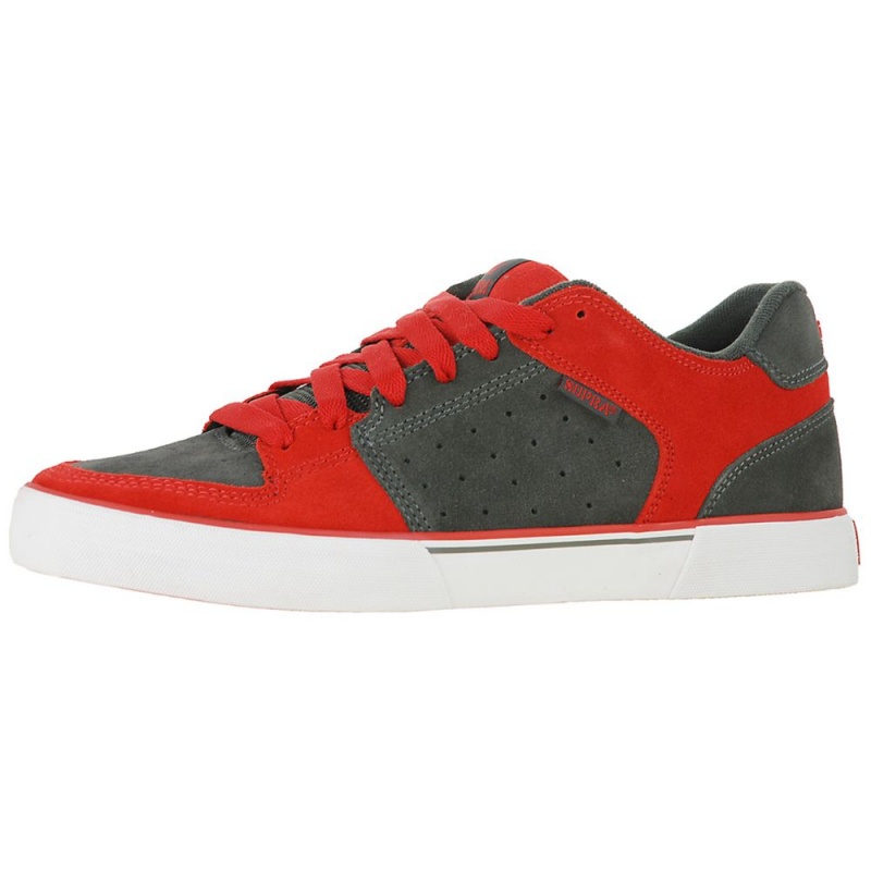 Supra EE Vega Men\'s Low Tops Red Grey | MHW-853607