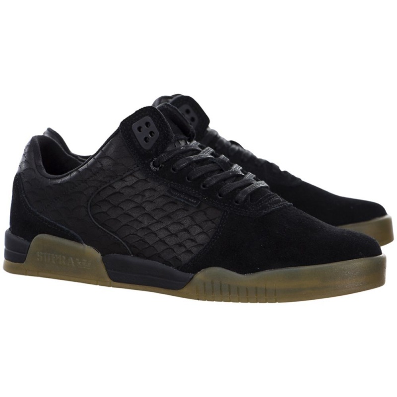 Supra Ellington Men's Low Tops Black | HQA-079213