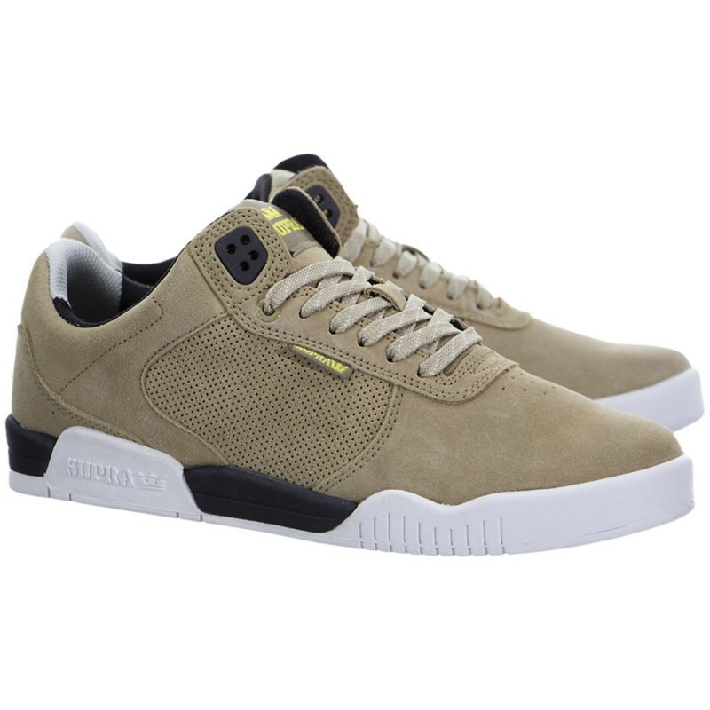 Supra Ellington Men's Low Tops Khaki | EPD-061435