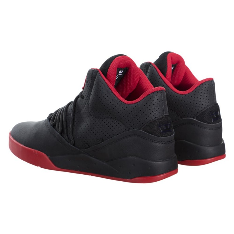 Supra Estaban Men's Sneakers Black Red | RNV-178295