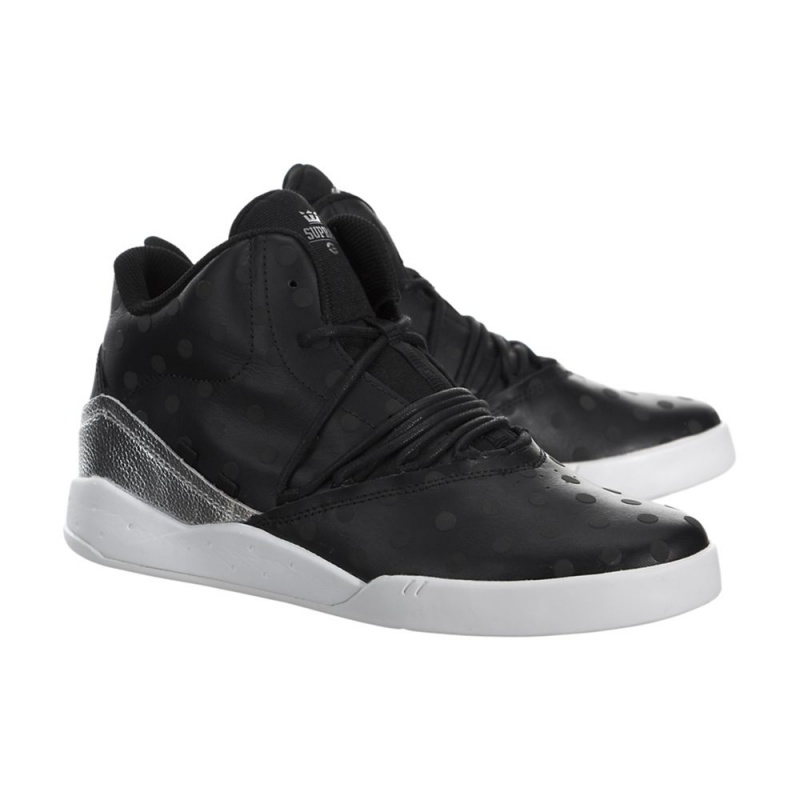 Supra Estaban Men's Sneakers Black Silver | HJY-137560