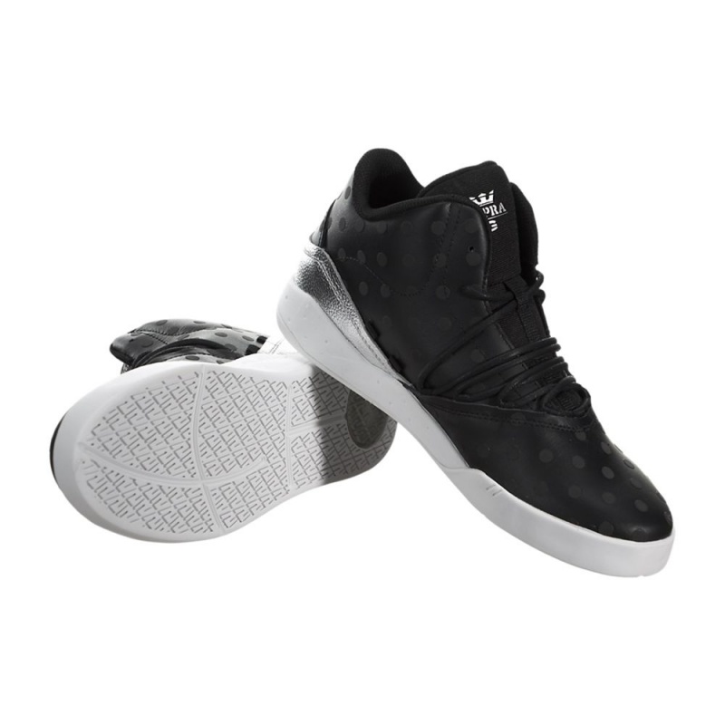 Supra Estaban Men's Sneakers Black Silver | HJY-137560