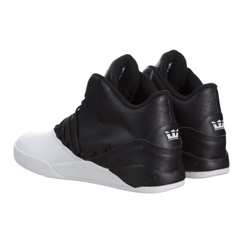 Supra Estaban Men's Sneakers Black White | ZUG-065728