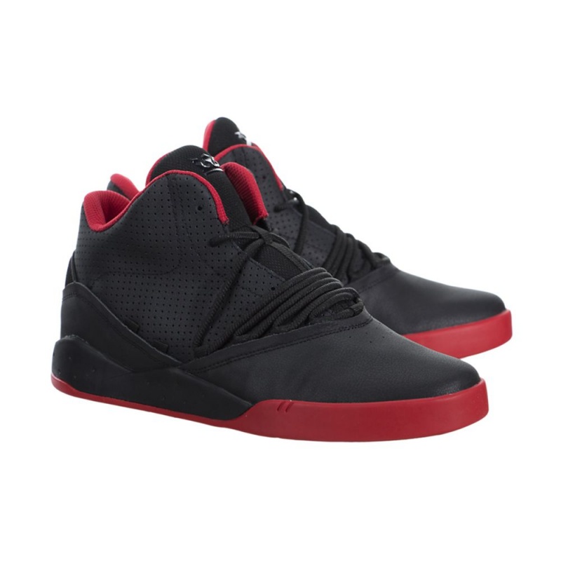 Supra Estaban Women's Sneakers Black Red | ONT-927068