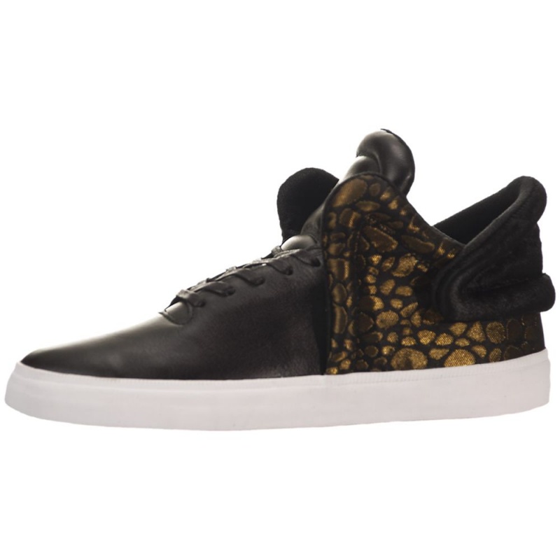 Supra Falcon Men\'s Sneakers Black Gold | ZUF-516098