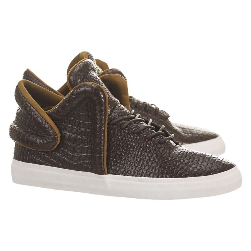 Supra Falcon Women's Sneakers Brown | BUH-271456