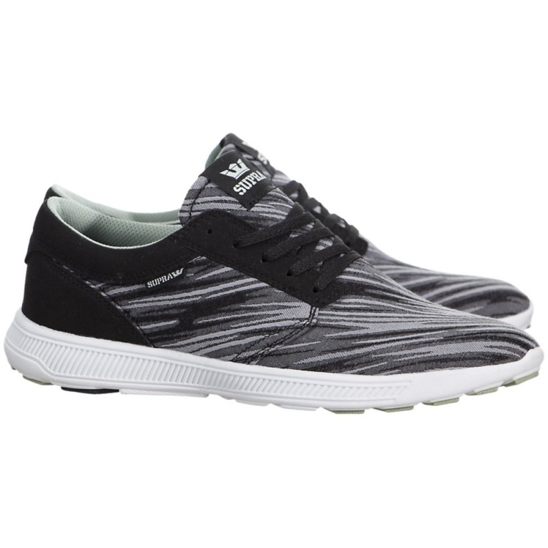 Supra Hammer Run Men's Running Shoes Black Grey | BOZ-709513