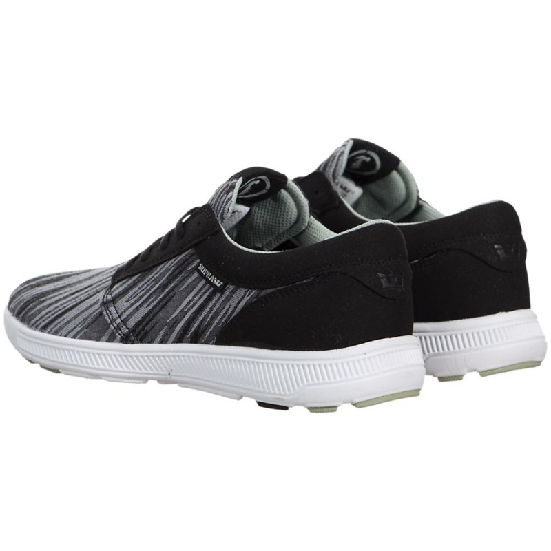 Supra Hammer Run Men's Running Shoes Black Grey | BOZ-709513