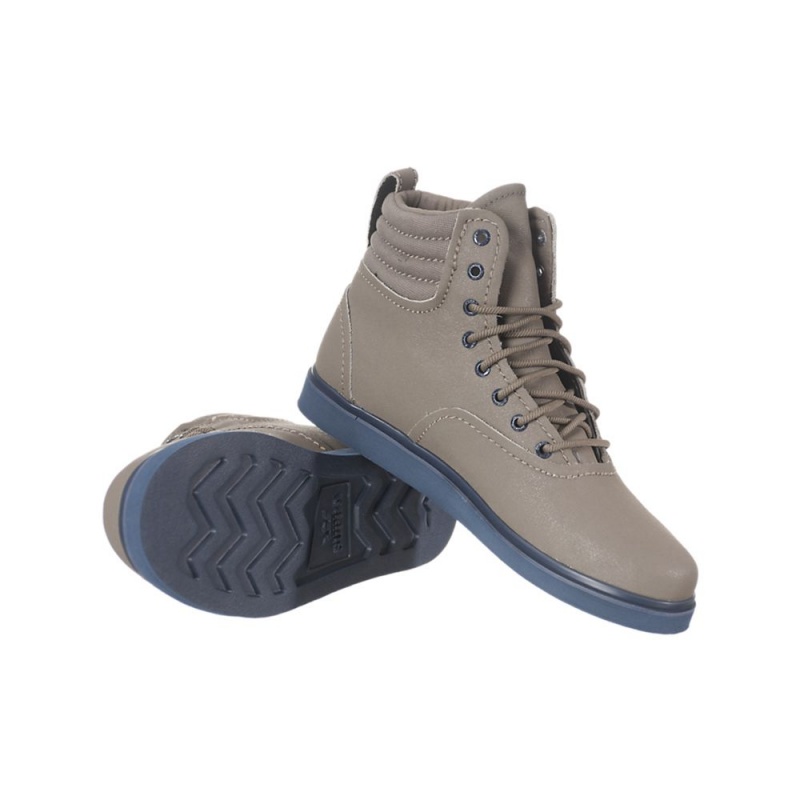 Supra Henry Women's High Tops Khaki | UOW-714063