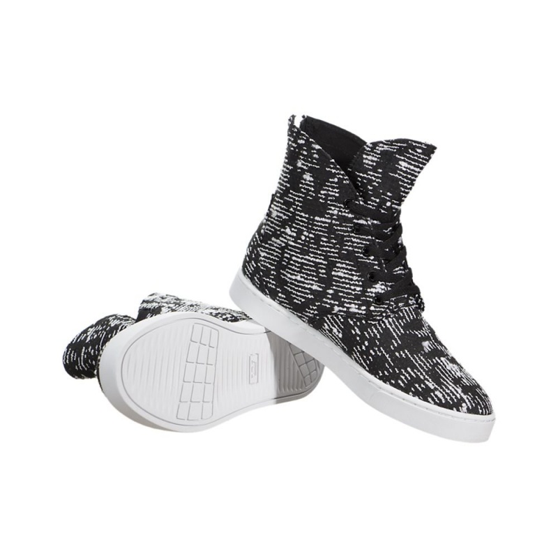 Supra Joplin Women's High Tops Black White | EWI-319806