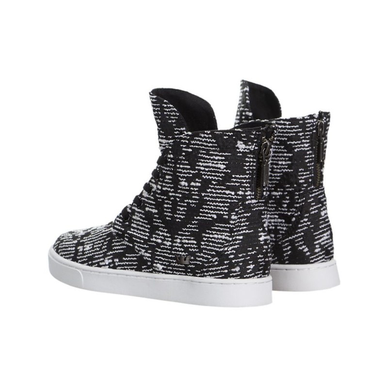 Supra Joplin Women's High Tops Black White | EWI-319806