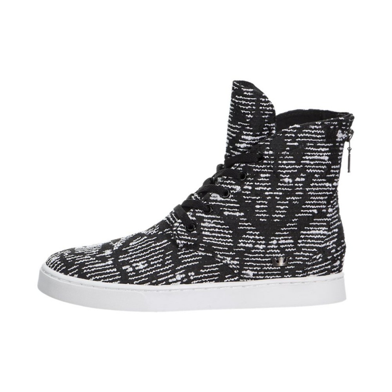 Supra Joplin Women\'s High Tops Black White | EWI-319806