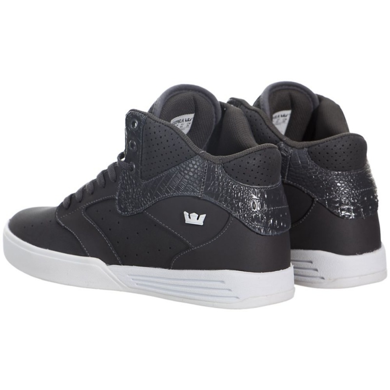 Supra Khan Men's Skate Shoes Grey | EZX-612458