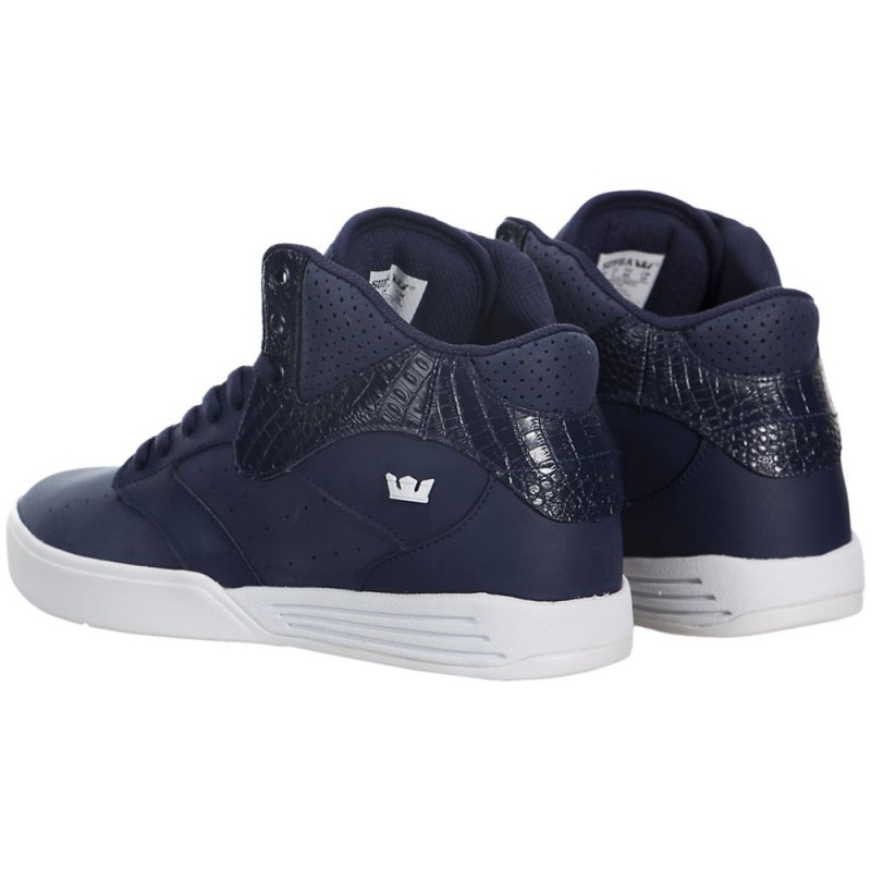 Supra Khan Men's Skate Shoes Navy | ZLS-870169