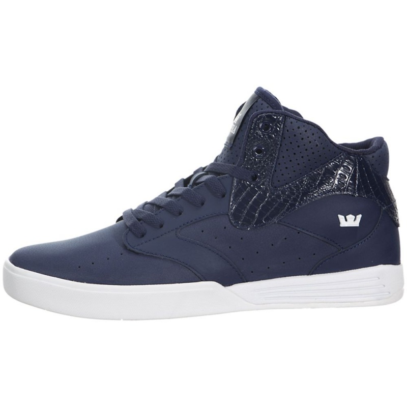 Supra Khan Men\'s Skate Shoes Navy | ZLS-870169