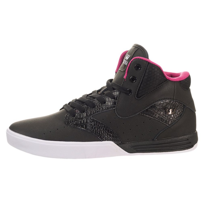 Supra Khan Women\'s Skate Shoes Black | AHI-902843