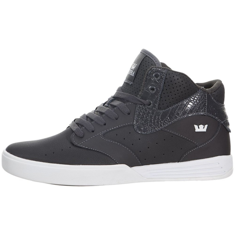 Supra Khan Women\'s Skate Shoes Grey | ITD-605413