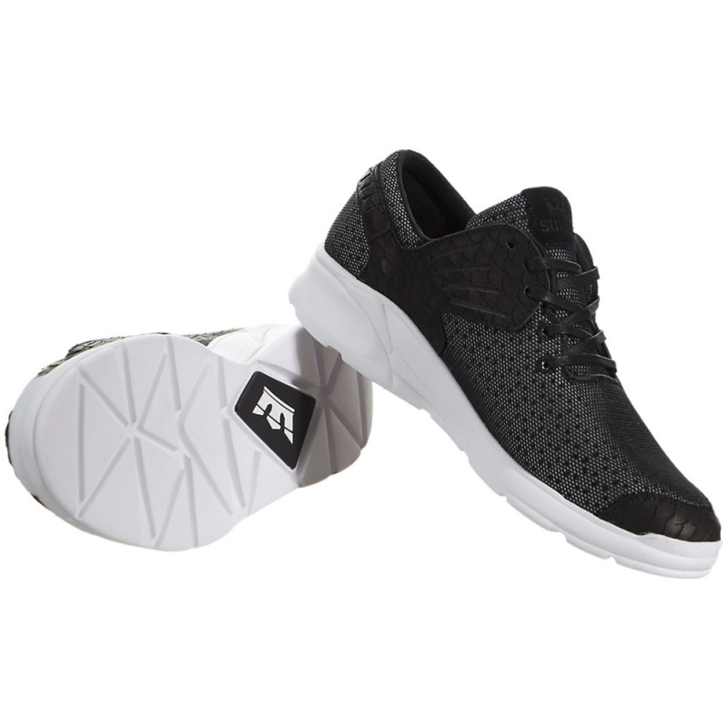 Supra Motion Men's Running Shoes Black White | JXS-861270