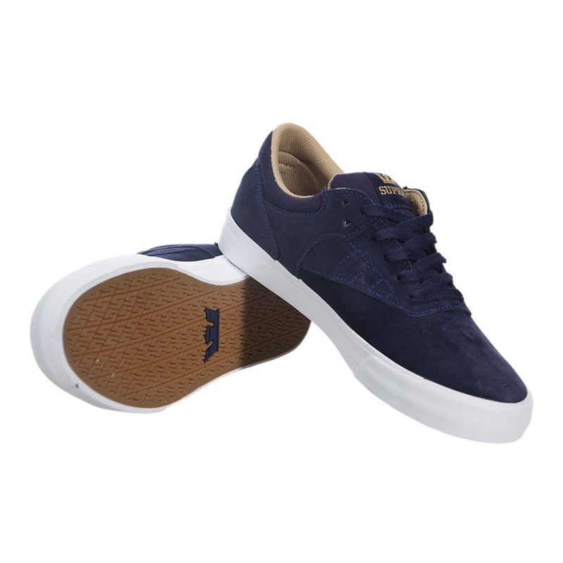 Supra Phoenix Men's Low Tops Navy | ETS-029546