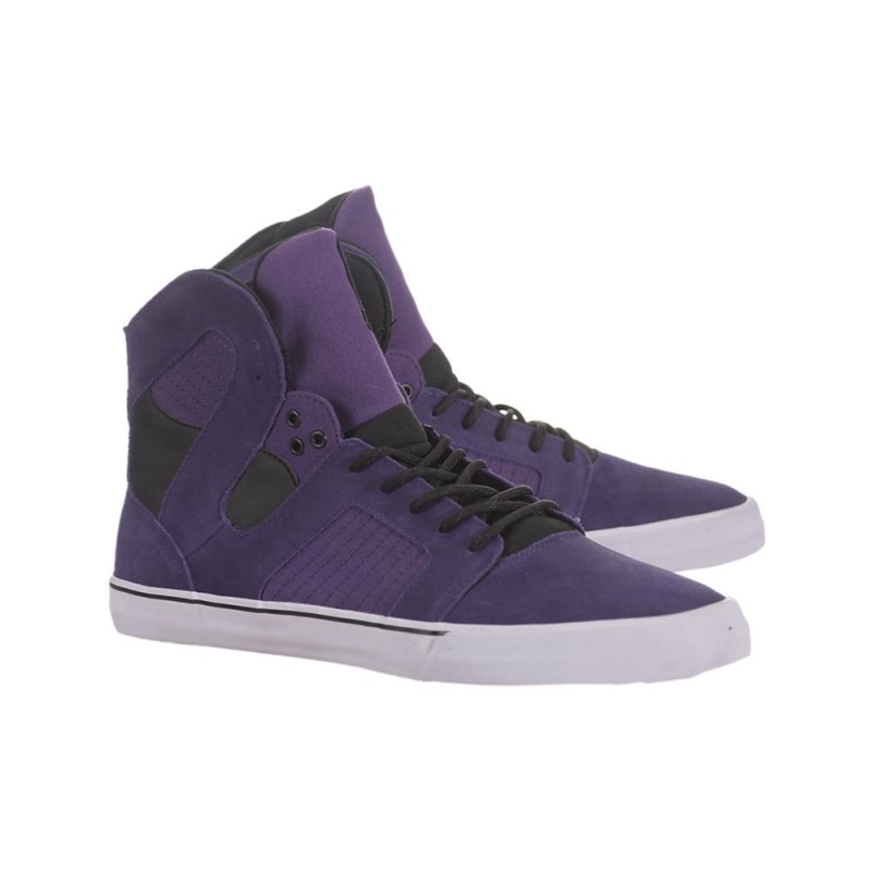 Supra Pilot Men's Skate Shoes Purple | KLM-298360