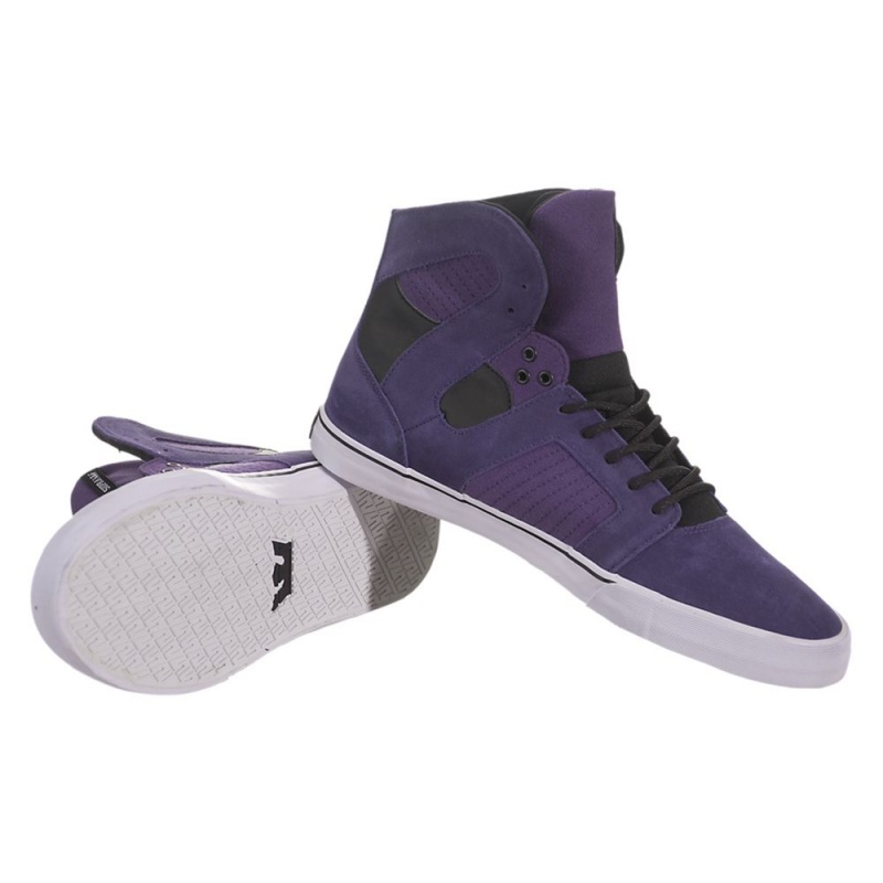 Supra Pilot Men's Skate Shoes Purple | KLM-298360