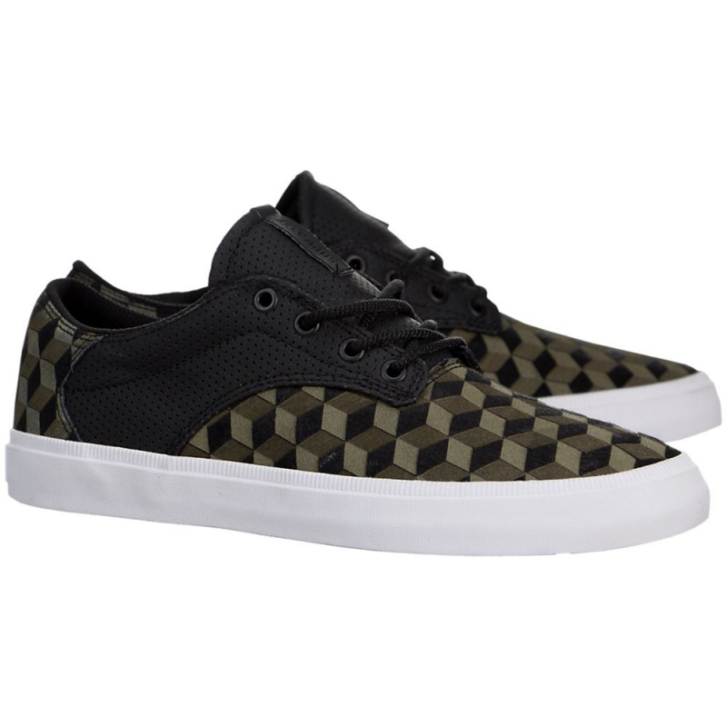 Supra Pistol Men's Low Tops Green Black | NGT-034179