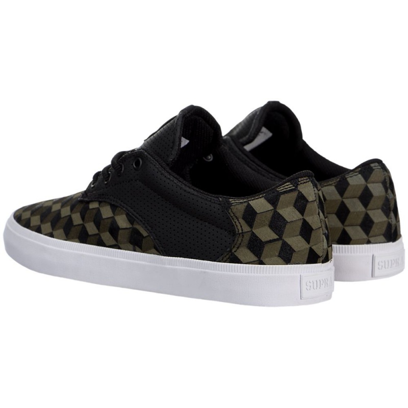 Supra Pistol Men's Low Tops Green Black | NGT-034179