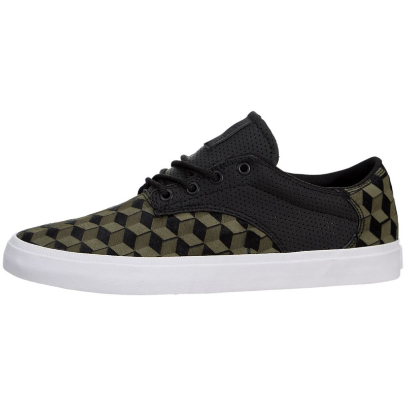 Supra Pistol Men\'s Low Tops Green Black | NGT-034179