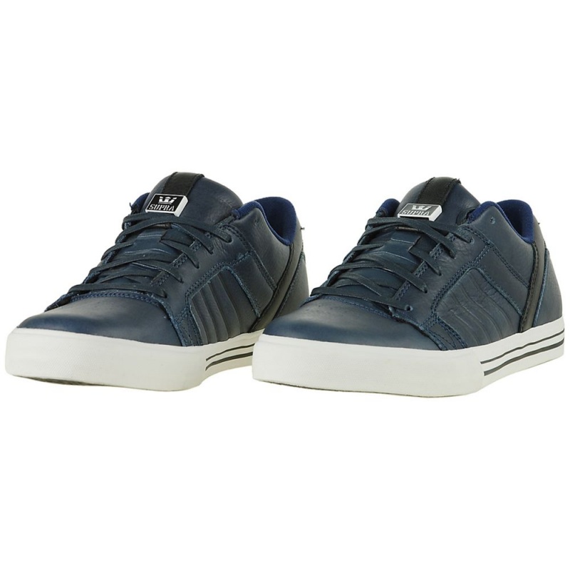 Supra SkyLow 1.5 Men's Low Tops Navy | HYP-328709