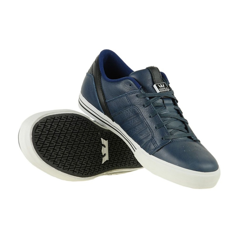 Supra SkyLow 1.5 Men's Low Tops Navy | HYP-328709