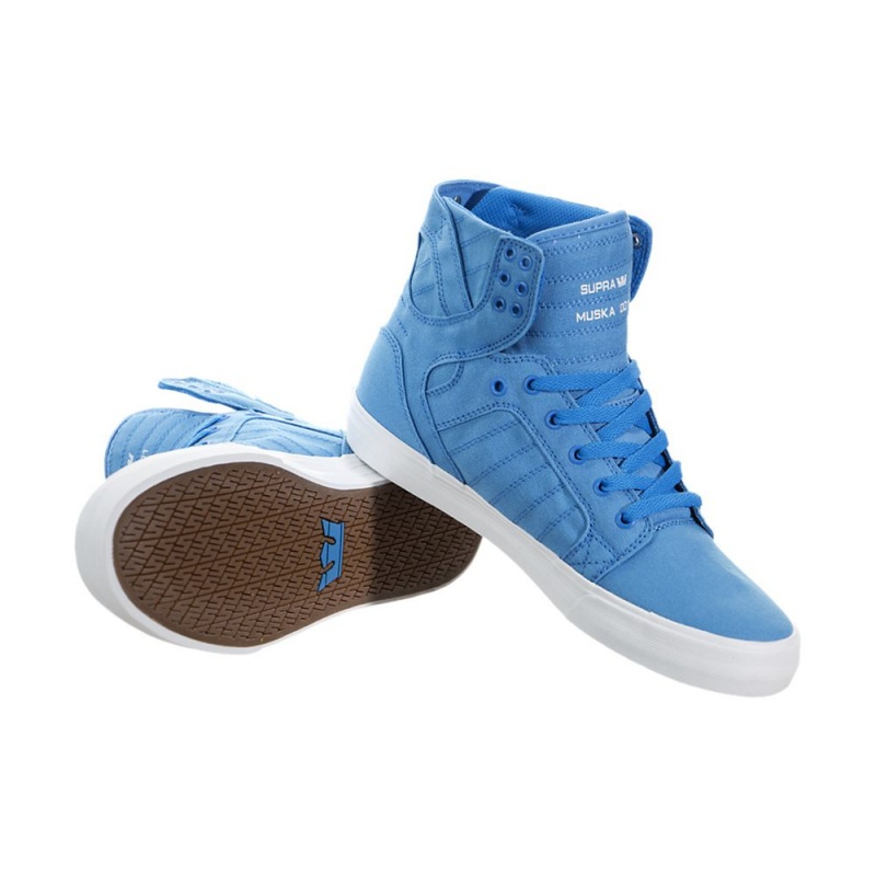 Supra SkyTop D Men's High Tops Blue | DNP-376148