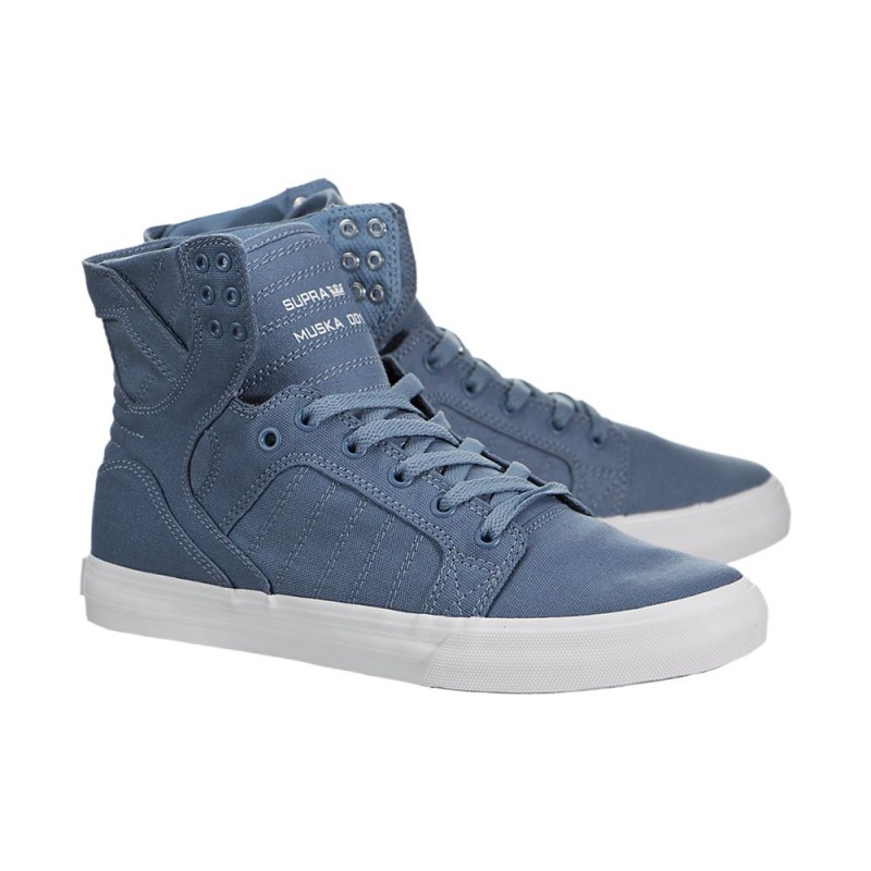 Supra SkyTop D Men's High Tops Blue | HUA-902683