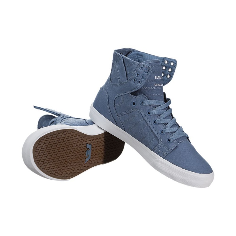 Supra SkyTop D Men's High Tops Blue | HUA-902683