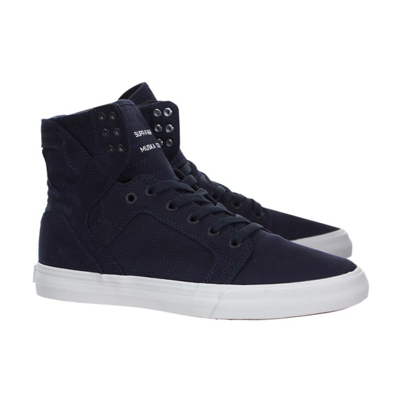 Supra SkyTop D Men's High Tops Navy | YLB-693851