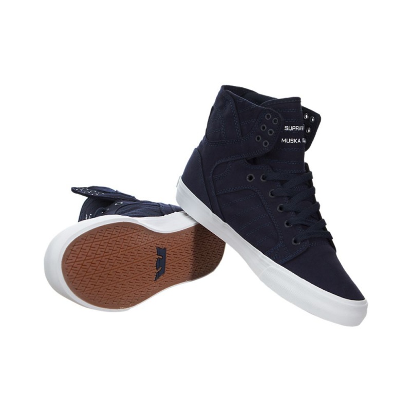 Supra SkyTop D Women's High Tops Navy | FCM-403257