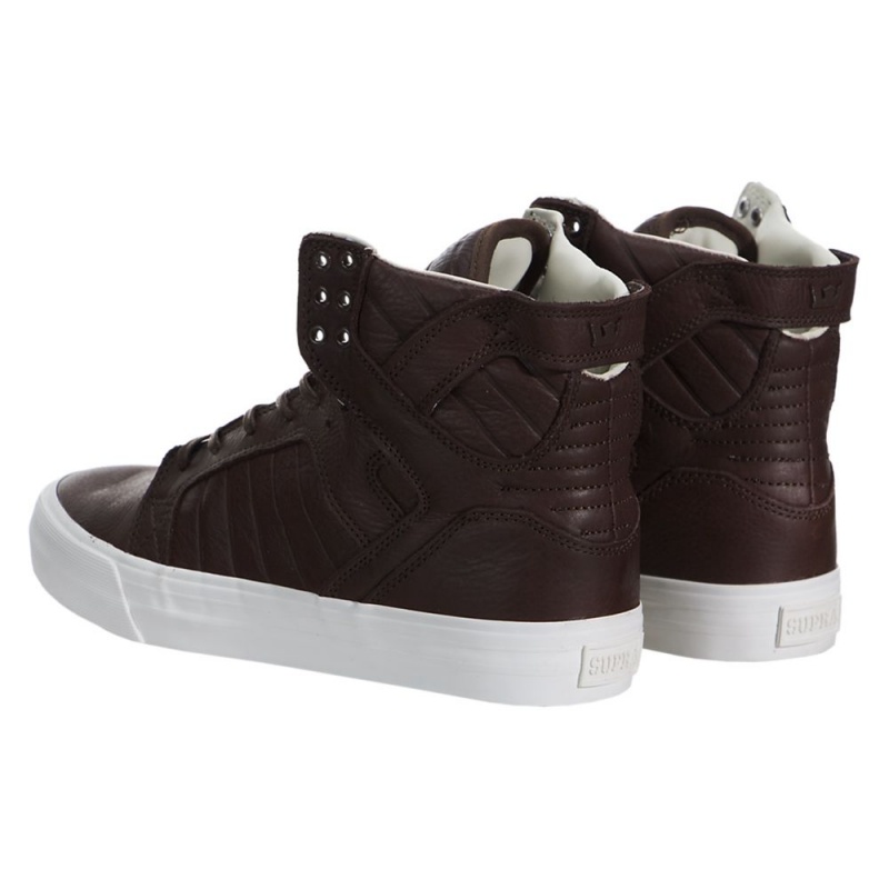 Supra SkyTop HF Men's High Tops Brown | FRG-948703