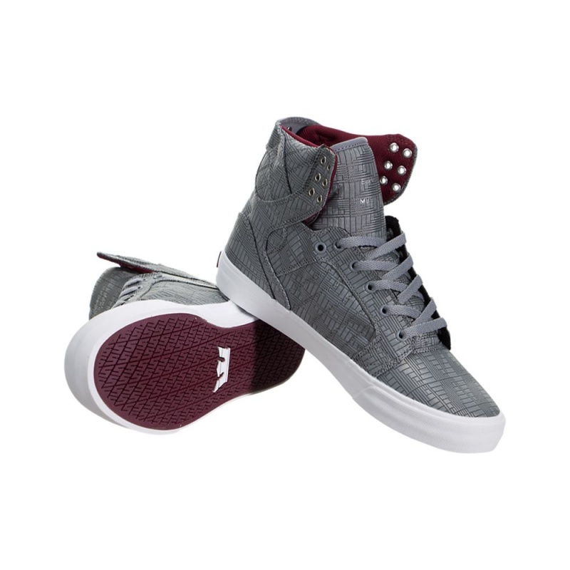 Supra SkyTop HF Men's High Tops Grey | VNB-936045