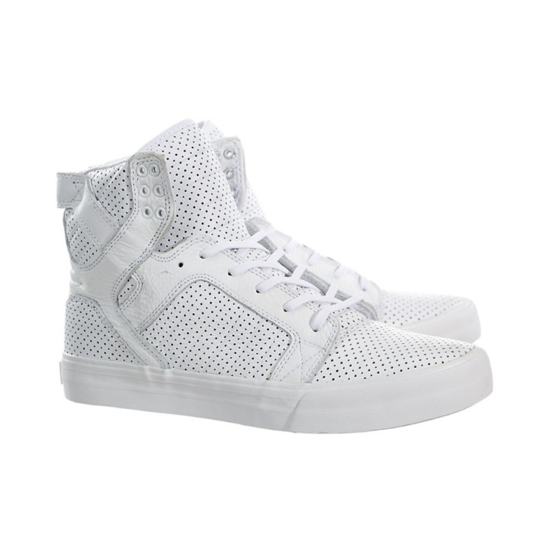 Supra SkyTop HF Women's High Tops White | CBZ-798452