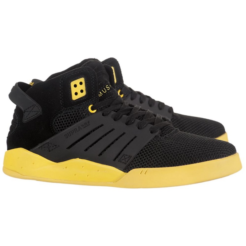 Supra SkyTop III Men's Skate Shoes Black | SRB-793064