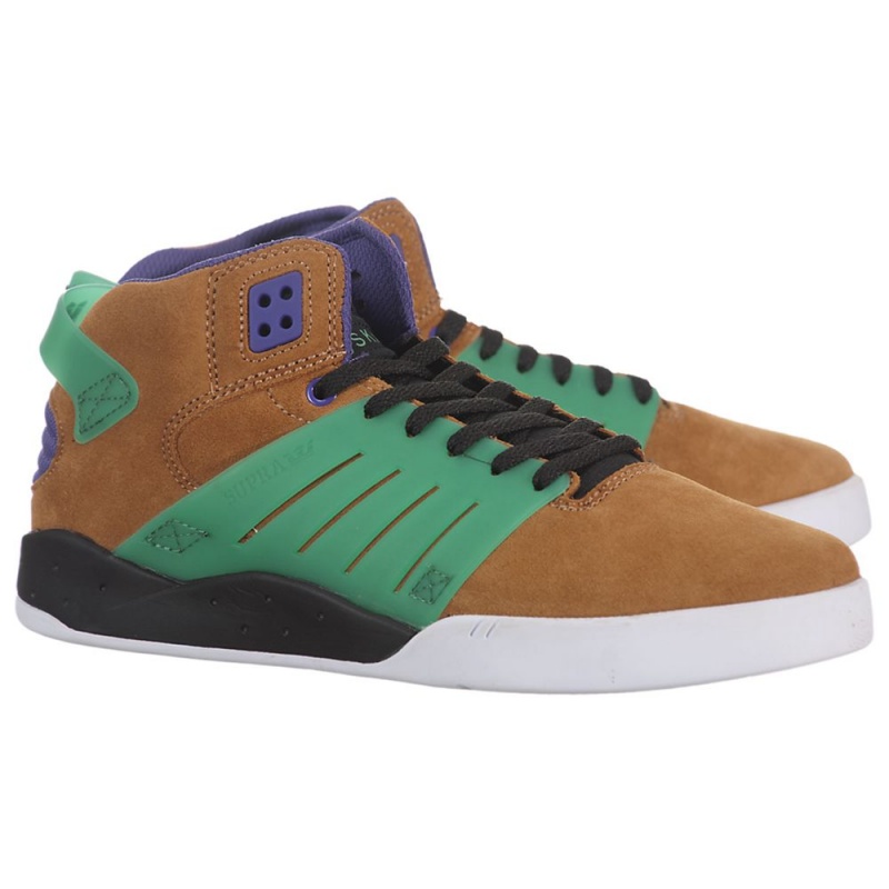 Supra SkyTop III Men's Skate Shoes Brown | IDM-517926