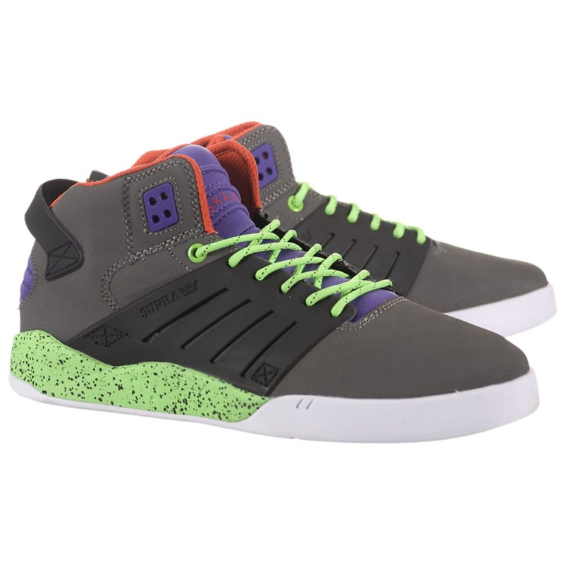 Supra SkyTop III Men's Skate Shoes Grey Black | OCM-532860