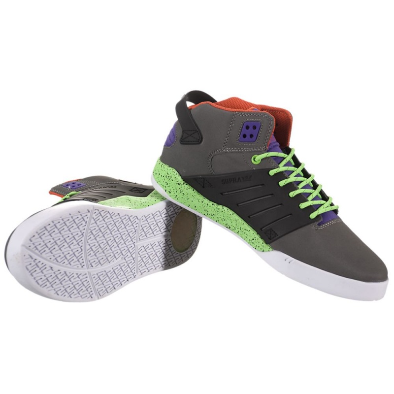 Supra SkyTop III Men's Skate Shoes Grey Black | OCM-532860