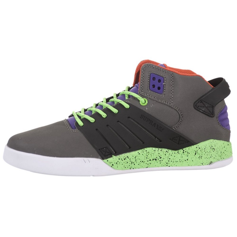 Supra SkyTop III Men\'s Skate Shoes Grey Black | OCM-532860