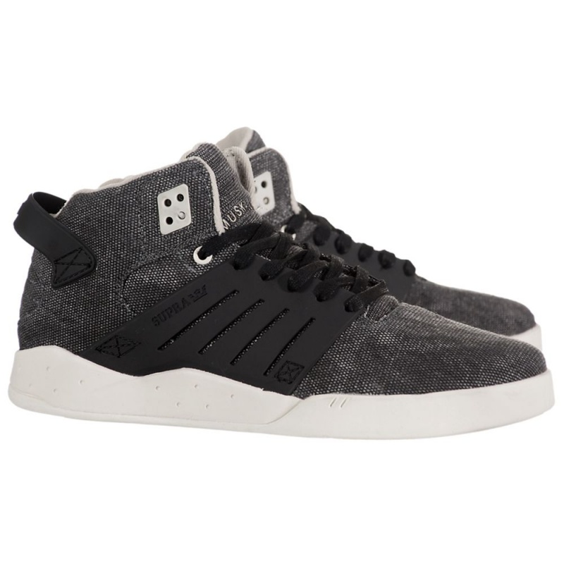 Supra SkyTop III Men's Skate Shoes Grey Black | QFJ-297841