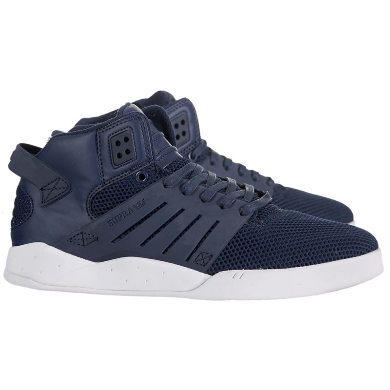 Supra SkyTop III Men's Skate Shoes Navy | UOQ-985061