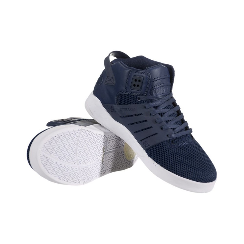 Supra SkyTop III Men's Skate Shoes Navy | UOQ-985061